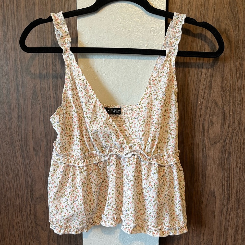 SHEIN Size Large Floral Tank